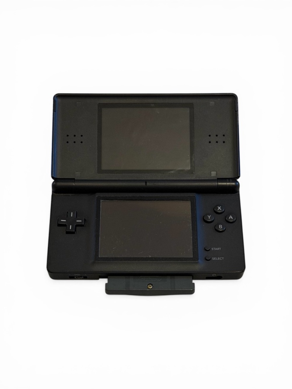 Nintendo DS Lite Dual-Screen Handheld Gaming Console in Black and Blue